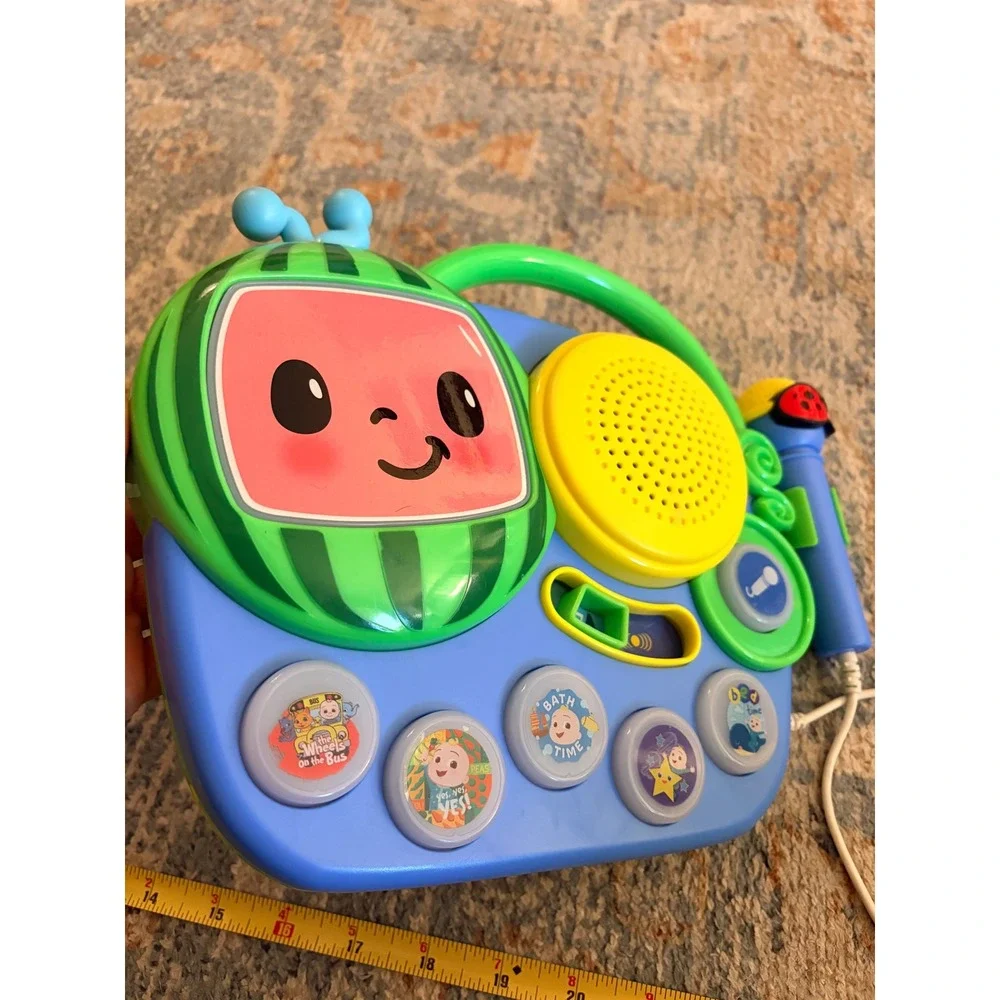 Cocomelon Sing Along Boombox with‎ Microphone Toddler Karaoke Machine